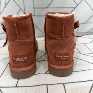 Koolaburra by UGG Victoria Mini Boot Size 9 Burnt Henna Suede Bow 1114731‎ thumbnail 5