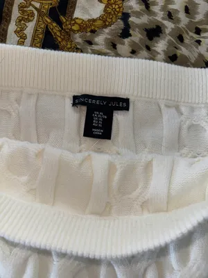 Sincerely Jules knitted set black/cream sweater and skirt size XL thumbnail 3