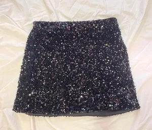 Black Sequin Skirt thumbnail 1