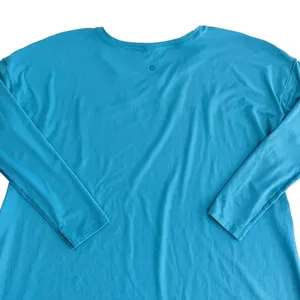 Lululemon Hit Unwind Long Sleeve Tonic Teal Blue Size 12 Rulu Side Tie Loose Fit thumbnail 6
