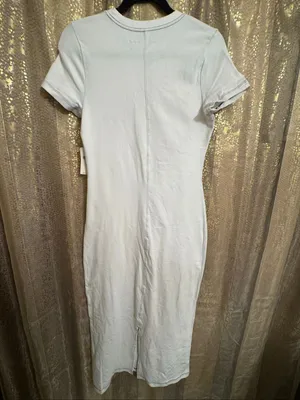 Daily Practice By Anthropologie Ivory T-Shirt Maxi Dress Small NWT thumbnail 2