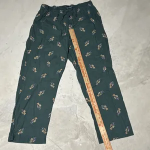 VTG Polo Ralph Lauren Polo Bear Pajama Pants Y2K AOP Men's SZ XL Green Preppy thumbnail 6