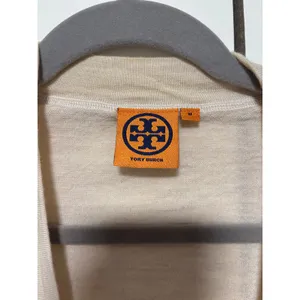Tory Burch Beige Merino Wool Button Cardigan M thumbnail 4