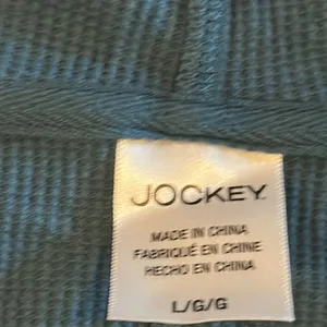 Jockey Women’s Teal Waffle Hooded Long Cardigan with Pockets - Size L thumbnail 5