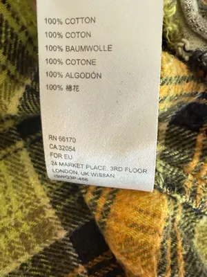 Urban Outfitters BDG Yin Yang Flannel Button Down Size Small thumbnail 5