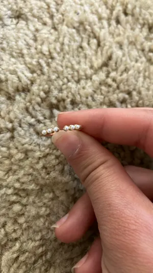 Gold Faux Pearl Antique Vintage Ring thumbnail 3