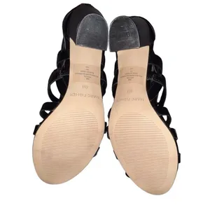 Marc Fisher Womens Lusa Caged City Sandals Black Ankle Strap‎ Size 6M EUC thumbnail 7