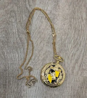 Vintage Harry Potter Hogwarts Hufflepuff Pocket Watch thumbnail 1