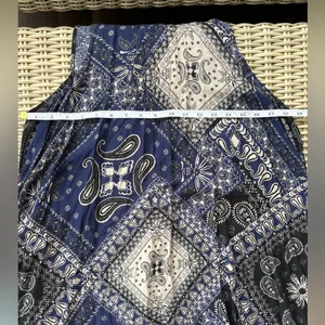 Free People Beaux Bandana Print High Neck Slip Dress small boho festival‎ thumbnail 7