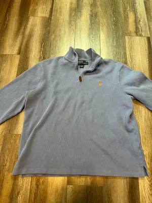 Polo Ralph Lauren Blue Quarter Zip Sweater thumbnail 3