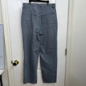 Universal Threads gray blue highest rise straight cotton stretch denim jeans 10 thumbnail 5