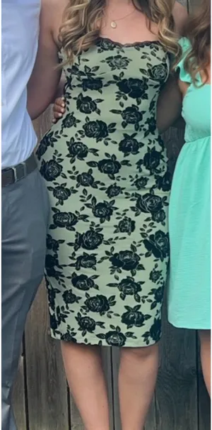 Windsor Bodycon Dress Sage Green thumbnail 1