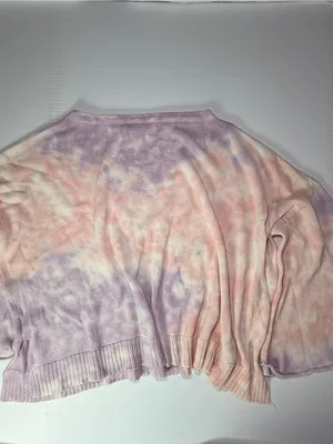 Mustard Seed Pastel Tie-Dye Crewneck Sweater - Pink & Purple couple flaws thumbnail 7