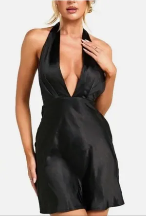 Zara Blogger Satin Effect Dress thumbnail 1
