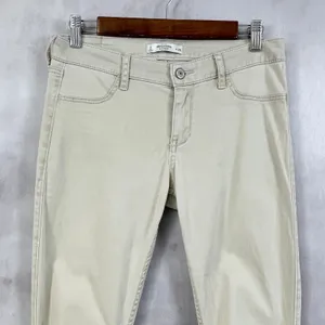 Abercrombie Fitch Women Pants 26 2 Skinny Beige‎ Twill Neutral Capsule Minimal thumbnail 2