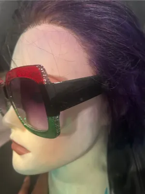 Oversized Glitter Frame Sunglasses thumbnail 3