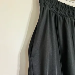 NWT Women's‎ Top Shop Wide Leg Black Pants With Pockets Size 8-10 thumbnail 3