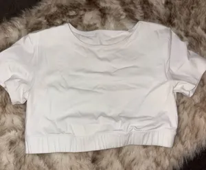 Cropped workout top White Size M thumbnail 1