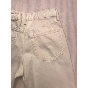 Zara White Flare Wide Leg Cargo Jeans Womens Size 2 High Rise 100%‎ Cotton thumbnail 11