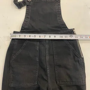 Madewell Cali Demi-Boot Overalls in‎ Black Frost size XS thumbnail 8