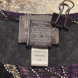 Chicos Vintage Y2K Tank Top Purple Metallic Abstract Artsy Stretch Boho 3 XL 16 thumbnail 4