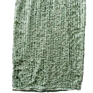 Mac Duggal Sage Green Full Bead Sequin Midi Dress Size 6 NEW #93606 Wedding Prom thumbnail 7