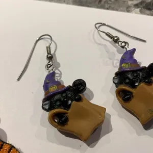 Lot Of 3 Costume Earrings Pierced Halloween Dangle Trick Or Treat / Pumpkin thumbnail 6
