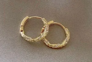14mm Small Gold Hoop Earrings for Women thumbnail 3