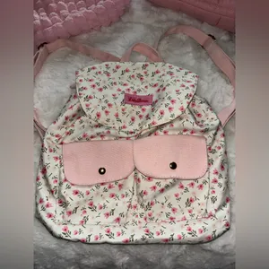Pretty Feminine Cottagecore Floral Backpack & Puffer purse shoulder bag bundle thumbnail 3