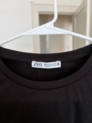 Zara cropped basic tee thumbnail 3