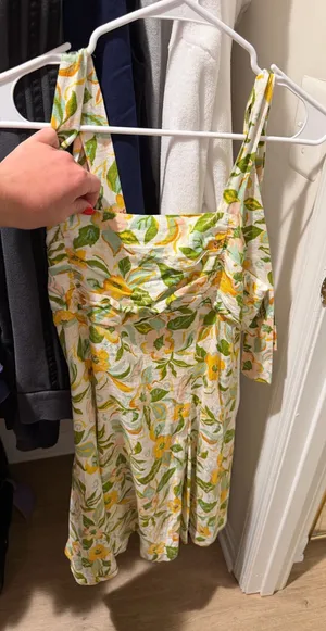 NWT Zara Floral Mini Dress thumbnail 1