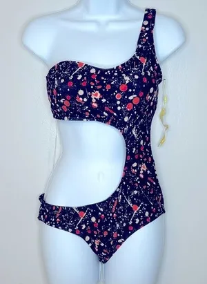LA Hearts One Piece Cut-Out Swimsuit‎ Size M NWT thumbnail 1