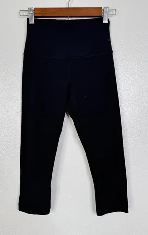 Lululemon Align High Rise Cropped‎ Leggings Black Nulu Yoga Pants Size 4 thumbnail 1