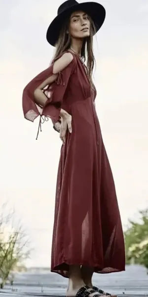 Free People Prettiest Thing Midi Dress Size S. B17 thumbnail 1