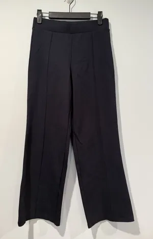Old Navy Stevie Straight Leg Pants Womens Small Navy Elastic Minimal Travel Work thumbnail 1