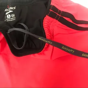 Brooks neon coral pink drawstring running shorts S‎ thumbnail 4