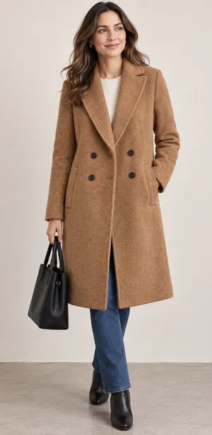 J.Crew Italian Boiled Wool Camel Topcoat Quiet Luxury Old Money Chic NWT Size 4 thumbnail 1