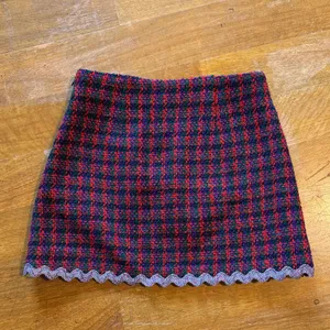 English Factory Red and Black Plaid Mini Skirt thumbnail 3