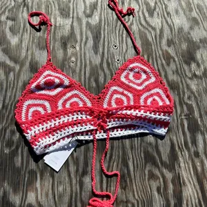 Nwt crochet halter top from cider size‎ medium thumbnail 4
