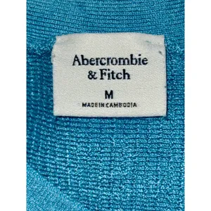 Abercrombie & Fitch Blue Ribbed Knit Sleeveless Cami Tank Top Women Size Medium thumbnail 3