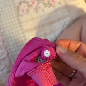 Lululemon Athletica Pink Sports Bra with Crossed Straps thumbnail 3