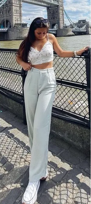 Floral Cropped Aeropostale Top thumbnail 1