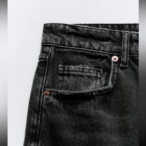 ZARA New - Full Length TRF Mid Rise Wide Leg Jeans thumbnail 7