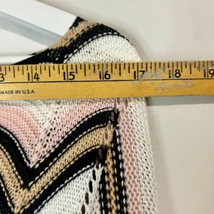 Audrey Parks x Francesca’s Women’s Crochet Knit Cropped Sweater Pink Small EUC thumbnail 6