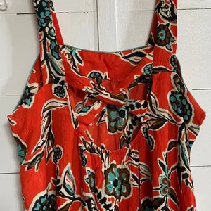 Band‎ of the Free Teresa Tangerine Floral Tank Mini Dress Medium Orange Boho thumbnail 8