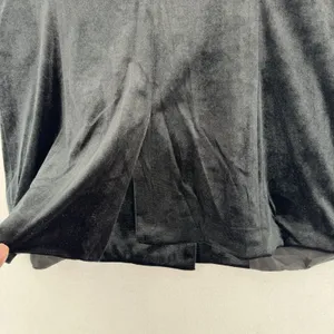A New Day Black Velvet Longline Vest S Double Breasted Shawl Collar Tailored Top thumbnail 5