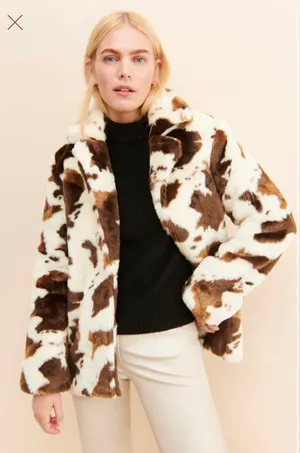 BLANK NYC Bullseye Faux Fur Coat thumbnail 2