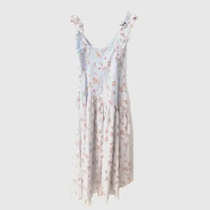 Abercrombie & Fitch Floral Asymmetric Ruffle Maxi Dress Size Small NWT Tiered thumbnail 10