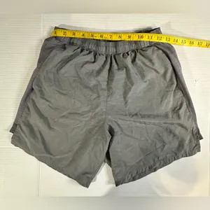 Nike Dri-Fit Gray Workout Running Short with Inner Panty Women Size Small‎ thumbnail 4
