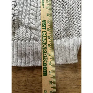 American Eagle Women Size Large Chunky Knit Sweater Preppy Ribbed Wool‎ Blend thumbnail 4